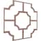 Ekena Millwork 33W x 33H x 14T Small Bradley Decorative Fretwork Wood Ceiling Panels, Walnut CELW33X33X0250BRDWA - alternate 5